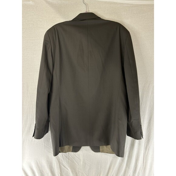 Calvin Klein 42L Gray 100% Wool Mens Suit Blazer Jacket Sport Coat 3 Button - Picture 3 of 9